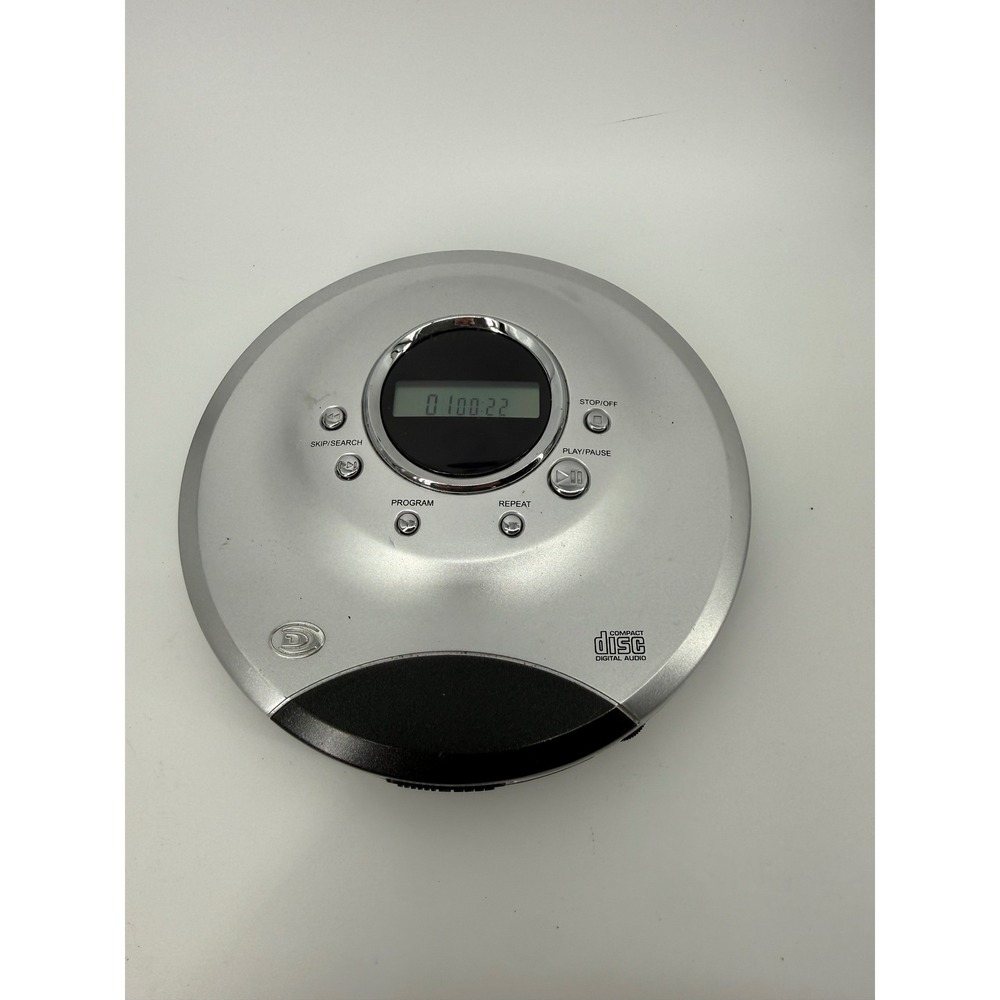 Durabrand CD-565 Portable CD Player Silver Black Programmable Bass Boost 2004